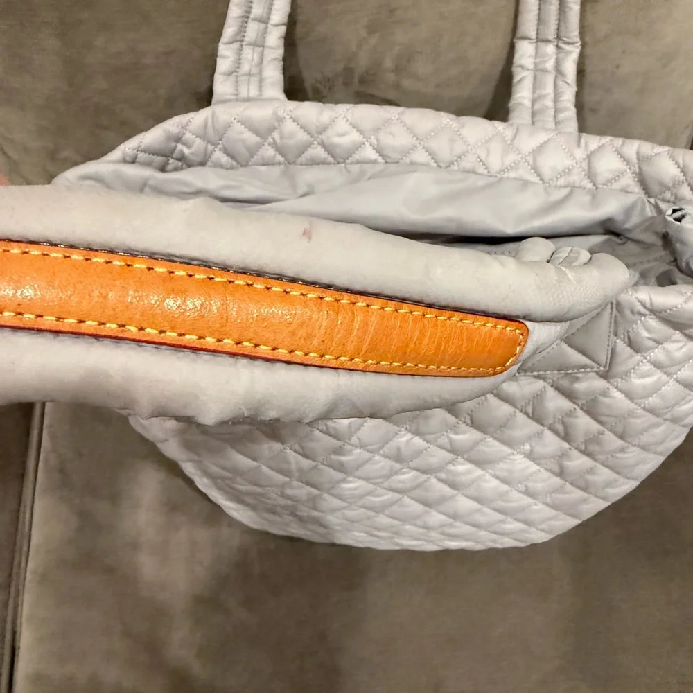 MZ Wallace Soft Gray Quilted Tote - Picture 6 of 6